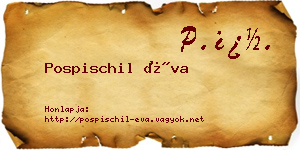 Pospischil Éva névjegykártya