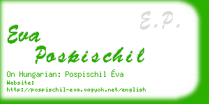 eva pospischil business card